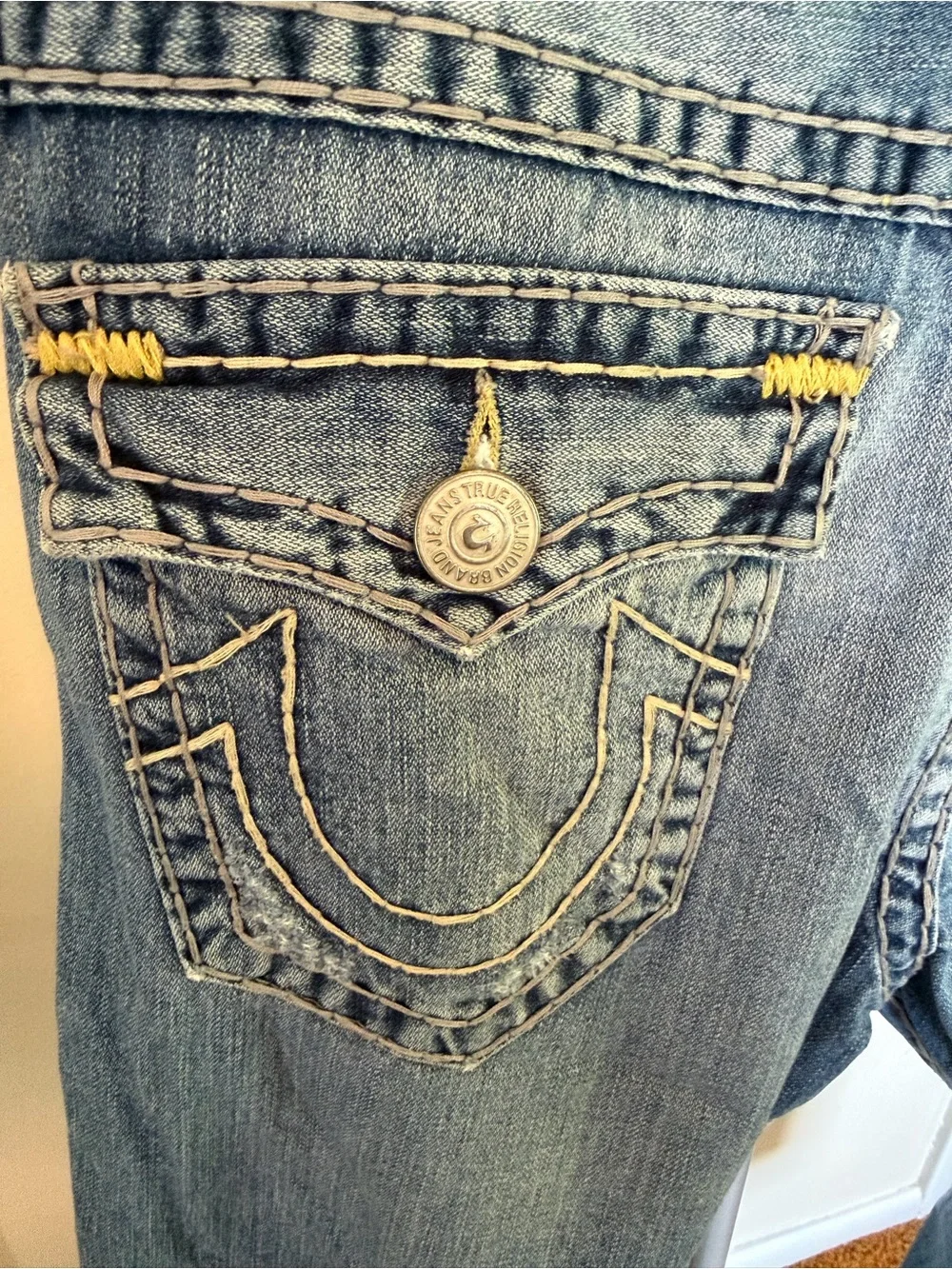 True Religion Ricky Relaxed Straight Jeans (Size 31)